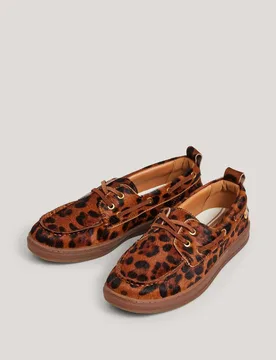 Mocasin náutico de mujer animal print - Pepe Jeans - FashionsVida