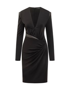 Draped Print Suit with Sneck Detail