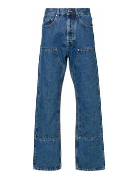 Pantaloni in denim con logo