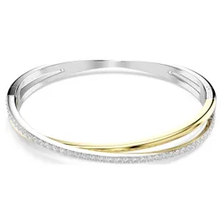 Bracciale rigido Hyperbola, Taglio Round, Bianco, Mix di finiture S