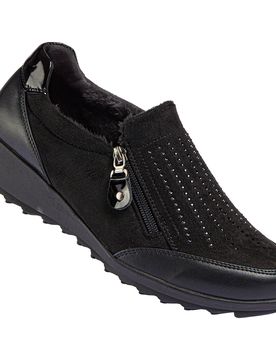 Wärmehalbschuh "Rita" 37 schwarz