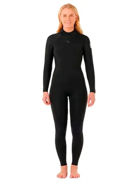 Combinaison Néoprène à Manches Longues Avec Fermeture éclair Dans Le Dos Dawn Patrol 4/3 Mm Black 8 - Rip curl - FashionsVida