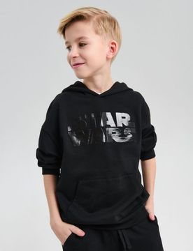 Felpa con stampa in silicone lucido Star Wars - nero