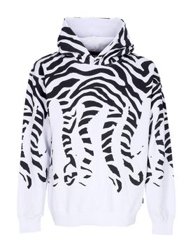 Felpa Leggera Cappuccio Uomo Zebra Hoodie White