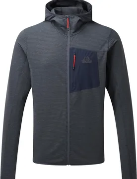 Polaire stretch et légère zippée - Lumiko Hooded M Jacket Ombre Blue/Cosmos - Taille L - Bleu - Mountain equipment - FashionsVida