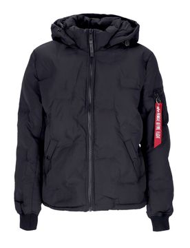 Piumino Uomo Hooded Logo Puffer Black