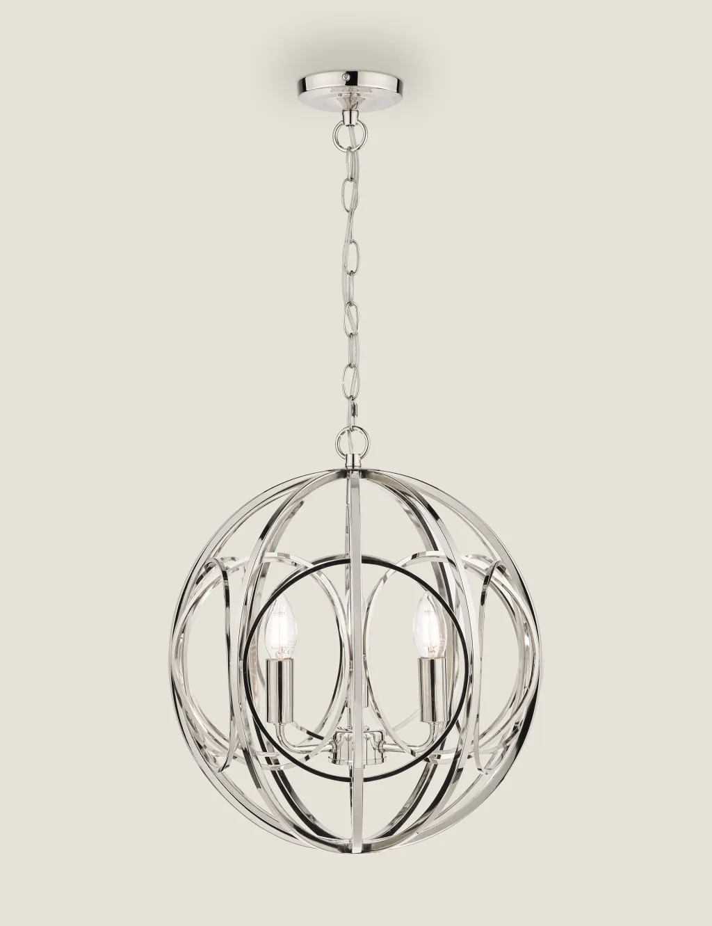 Orbital Pendant Light Silver - Laura Ashley - FashionsVida