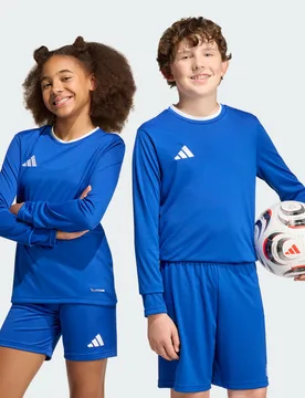 Maglia Entrada26 Long Sleeve 15-16A Royal Blue / White - Adidas - FashionsVida