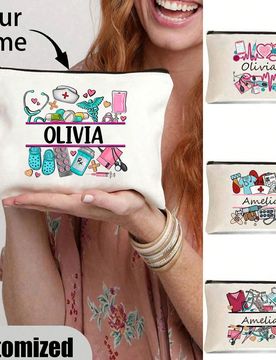 Bolsa de almacenamiento médico personalizada, bolsa de aseo, bolsa de almacenamiento de cosméticos, bolsa de almacenamiento multifuncional: personal