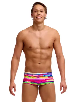 Fts015 Swimming Shorts Paint Patch UK 36 Men - Funky Trunks - FashionsVida