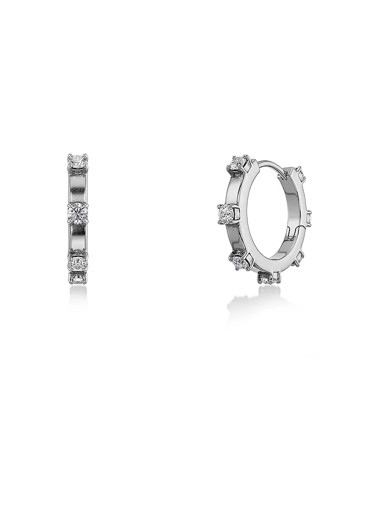 Boucles d'oreilles CELESTE HOOPS Small Silver argent - Edblad - FashionsVida