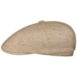 Cotton Mix Sustainable Flat Cap by - beige - Size: L (58-59 cm)