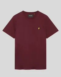 Men's Cotton Crew Neck T-Shirt in Burgundy
