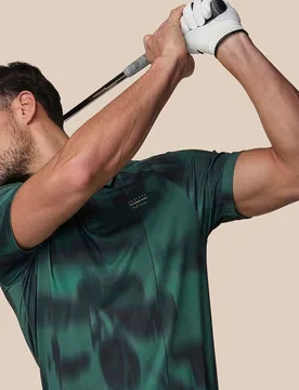 Men’s x Paul Smith Performance Printed Polo Top - Teal TEAL XS male - Castore - FashionsVida
