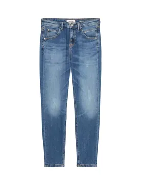 Denim Trousers, Mid Waist, Tapered female