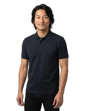 Polo à Manches Courtes Union Tape 10279542 Green Dark Blue XL