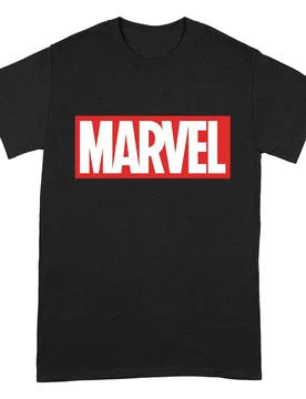 T-shirt à Manches Courtes Marvel Logo Black / Multicolor S unisex - Pcmerch - FashionsVida