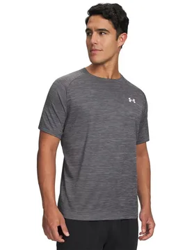 T-shirt à Manches Courtes Tech Textured Grey L - Under armour - FashionsVida