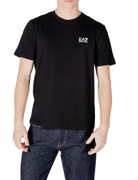 Ea7 Herren T-Shirt Schwarz 483542