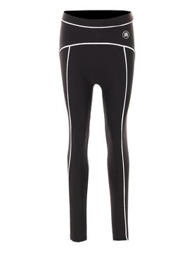 Amiri leggings neri con logo ma