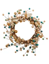 Weihnachtskranz mit Flitterkugeln bunt 40 cm