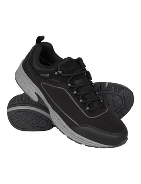 Ramble' Mens Walking Shoes Waterproof Everyday Softshell Isodry Charcoal - Size Uk 11 - Mountain Warehouse - FashionsVida
