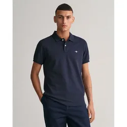 Polo à Manches Courtes Slim Shield Evening Blue 2XL
