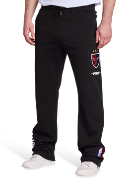 Chigago Bulls Ultras Uomo - Pantaloni Nero - Taglia S - Pile di cotone S