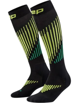 CORE RUN MERINO SOCKS TALL 3.0 Herren BLACK/LIME Gr. 3 - Cep - FashionsVida