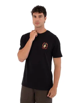 T-shirt à Manches Courtes Printing Press Berjim Black M