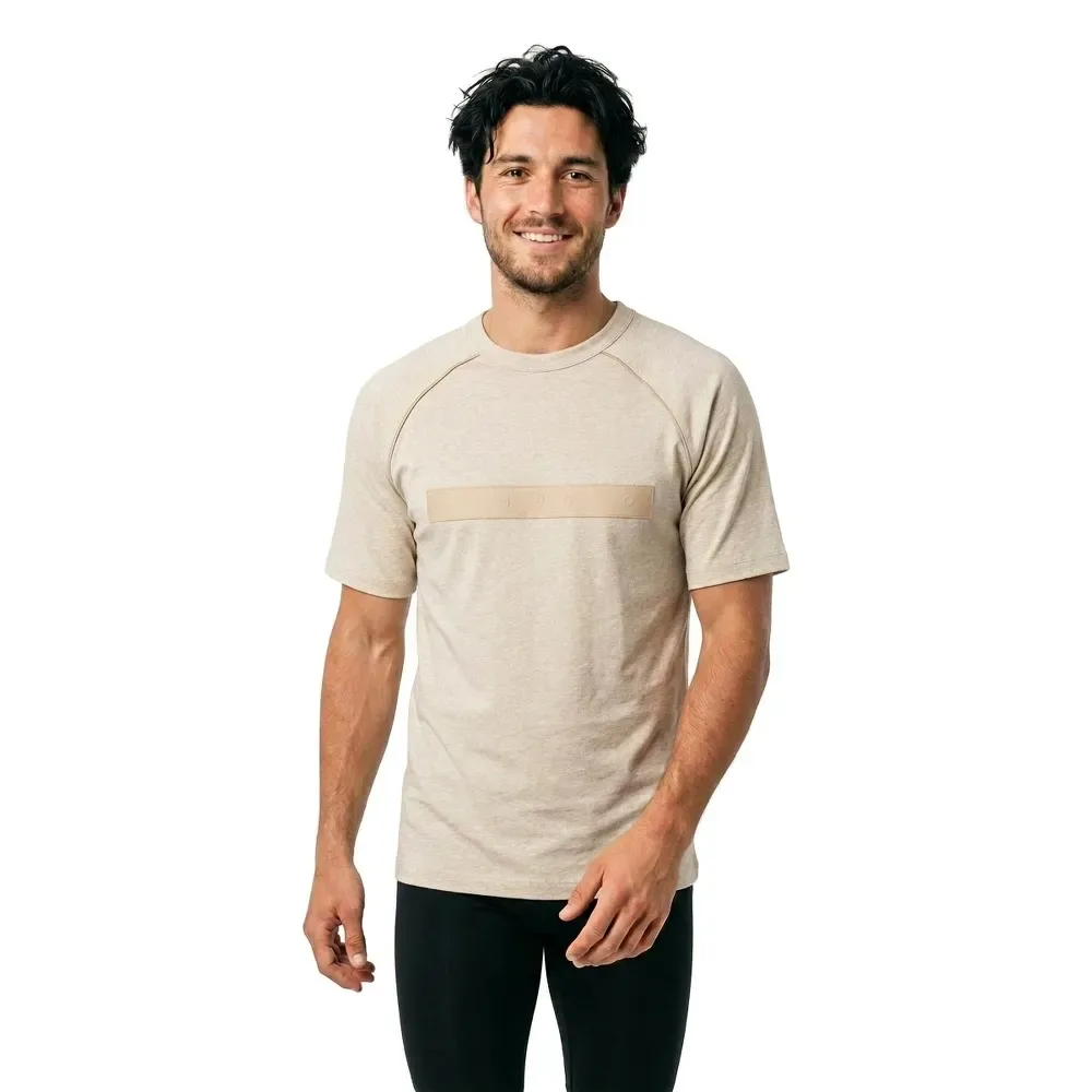 Hugo Maglietta A Maniche Corte Dalik 10279916 Light Beige XS - Hugo Boss - FashionsVida