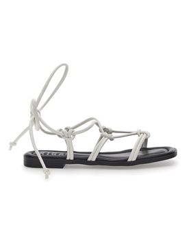 Sandali Lace-Up 308100 Bianchi 38