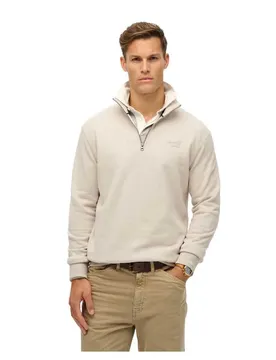 Felpa Essential Logo Henley Light Stone Beige 3XL