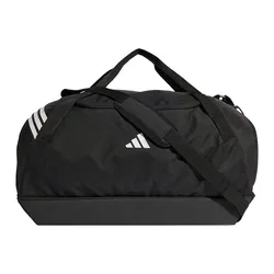 Sac Duffle Tiro Large Bottom Compartment 74l Black / White One Size unisex