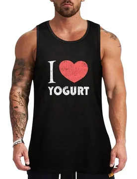 I love yoghurt Tank Top Workout Athletic Tank Top Breathable Sleeveless Wear - Aliexpress - FashionsVida