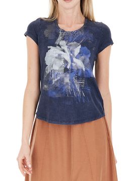 DEHA T-shirt girocollo BLU NAVY XS