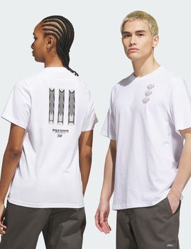 T-SHIRT SKATEBOARDING x TEMPLE OF SKATE CURB XL White / Multicolor