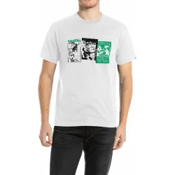 Camiseta de hombre de manga corta con estampado frontal