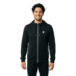 Ea7 Felpa Con Zip 8npm20 Black M