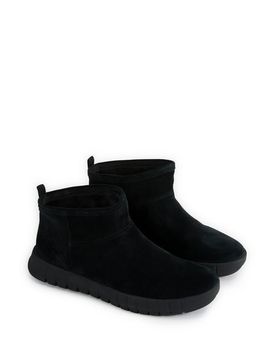 Geox Boots aspect daim en cuir