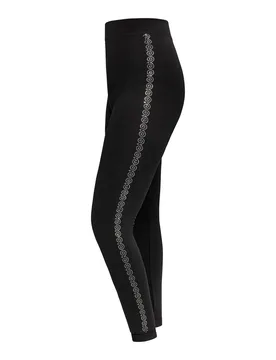 Wärme-Leggings „Schmuckstück“ schwarz L Damen - wedolina - FashionsVida