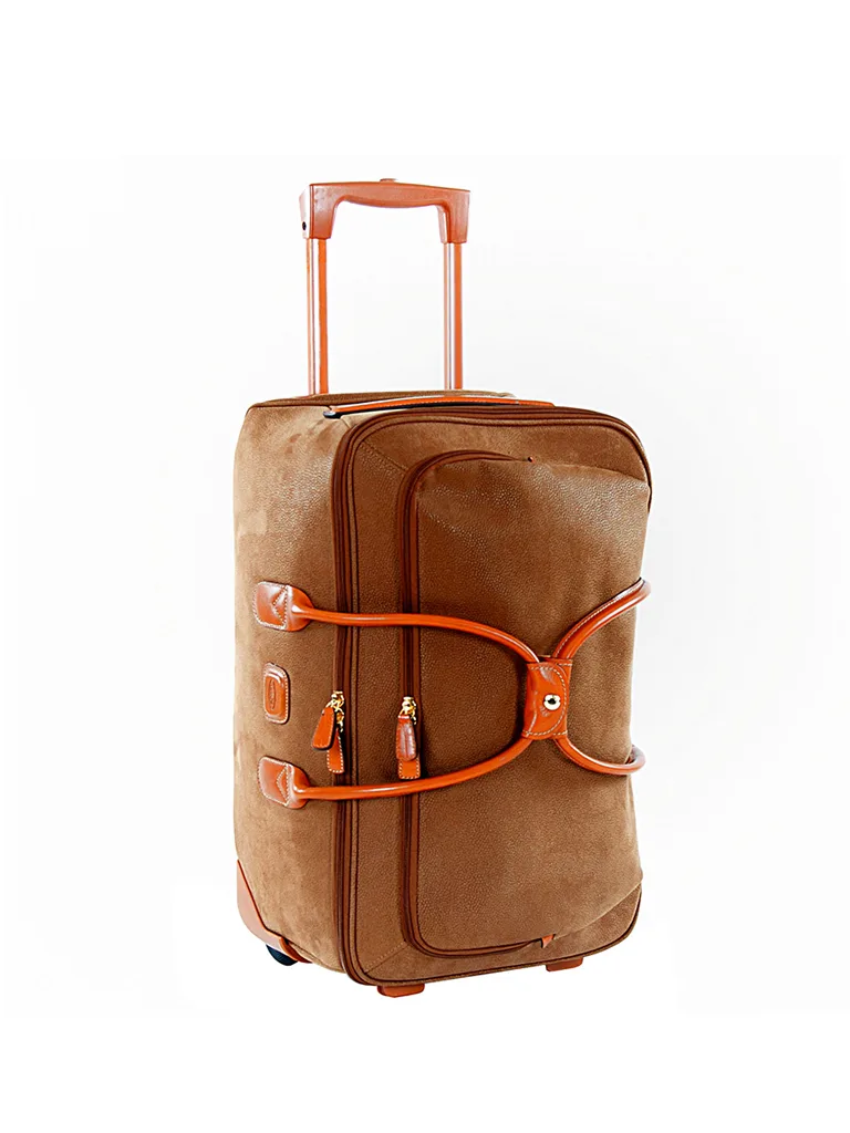 Bolsa de viaje con ruedas Life 55cm (Camel) camel - Brics - FashionsVida