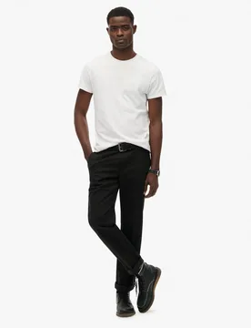 Regular Fit Chinos Black male - Superdry & Co - FashionsVida