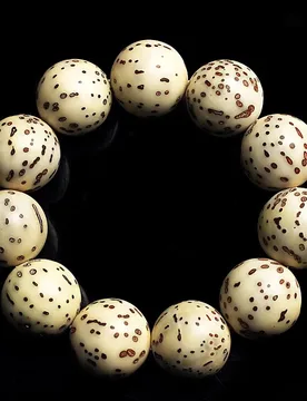 Thousand-Eyed Bodhi Beads, Polished Porcelain Surface, Natural Original Color, Floral Pattern, Plain Bead Bracelet, Pag - Aliexpress - FashionsVida