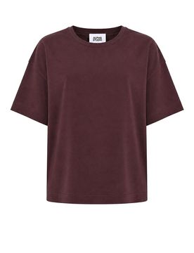 T-Shirt In Jersey Di Cotone Cioccolato