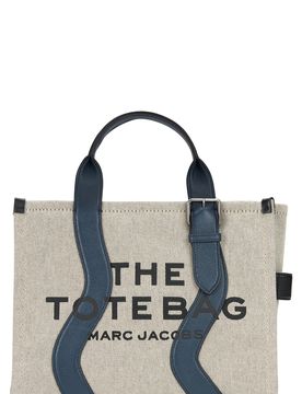Canvas Tote Handbag with Wide Opening & Contrast Graphic Print (27cm x 34cm x 15cm)