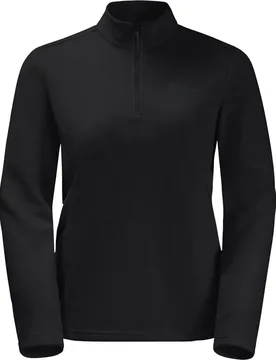 Taunus Half Zip Damen Pullover, schwarz L - Jack Wolfskin - FashionsVida