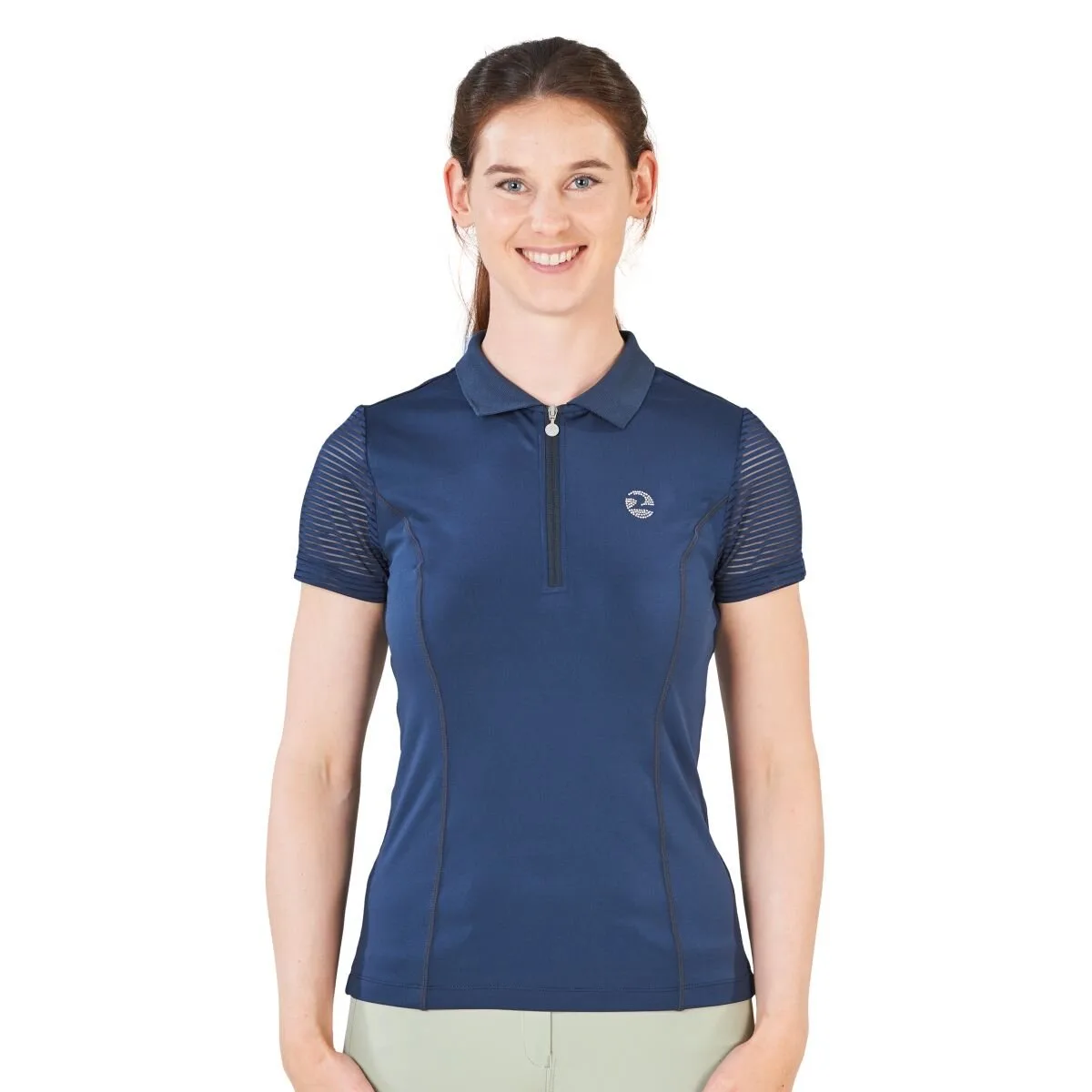 Damen Poloshirt DARLENE TECH navy XXL - Busse - FashionsVida