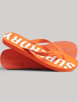 Superdry Herren Orange und Weiß Code Core Sport Flip-flops mit Logo-druck, Größe: S Orange/weiss - Größe: S - 29.99 - FashionsVida