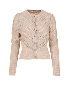 Trachten Strickjacke OPHELIA beige M damen